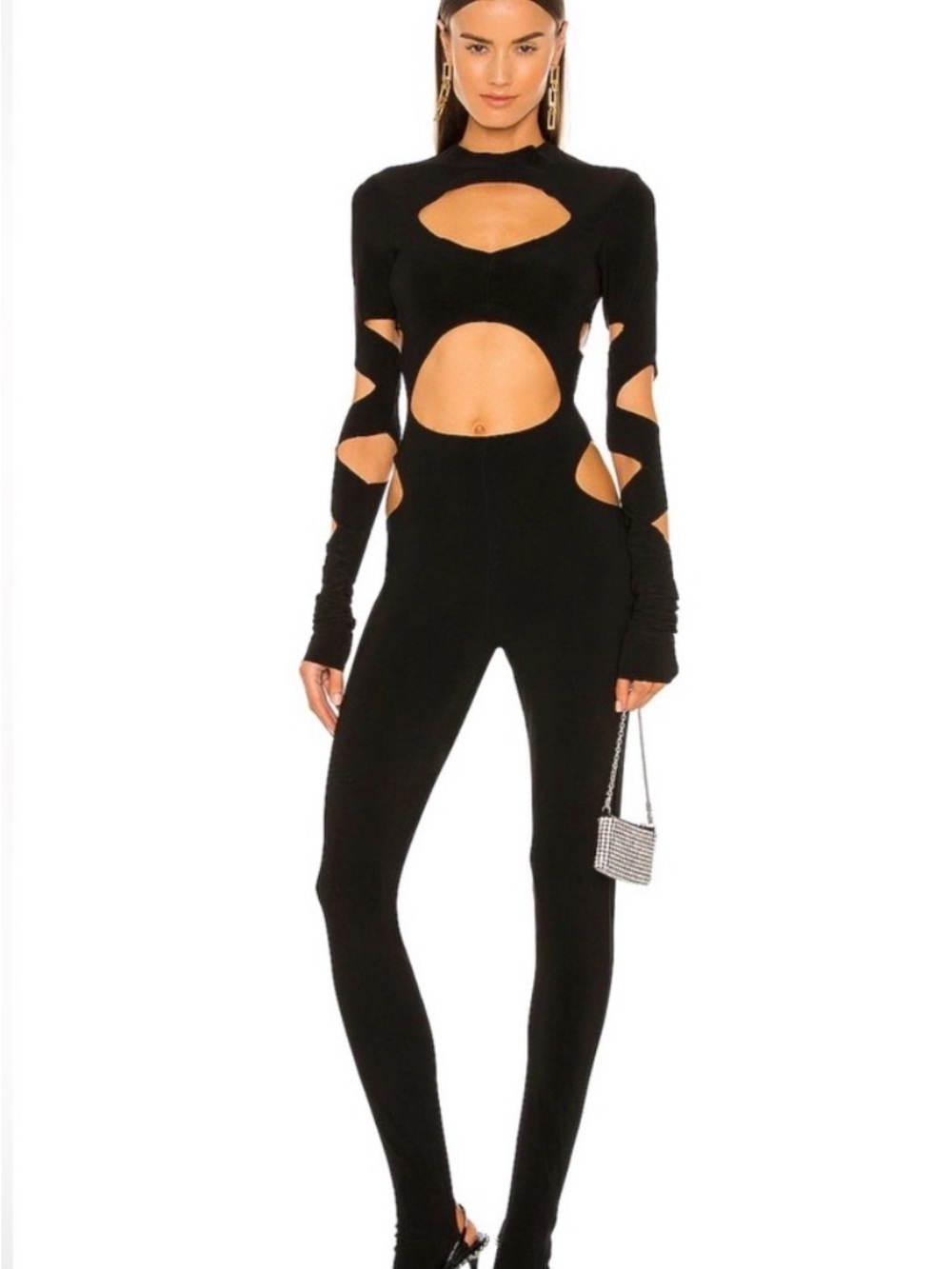 Norma Kamala LONG SLEEVE AZTEC CATSUIT